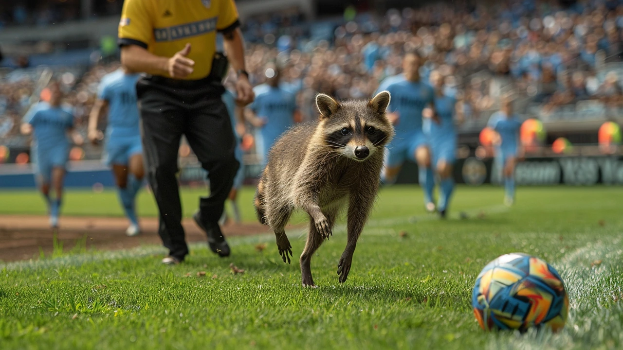 Raccoon's Surprise Entrance Halts Philadelphia Union vs. NYCFC MLS Match