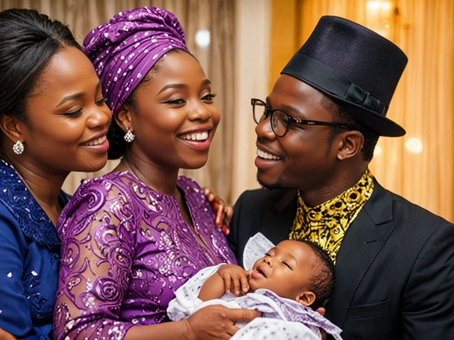 Nollywood Icon Chinedu Ikedieze and Wife Celebrate Arrival of Second Child After 12 Years